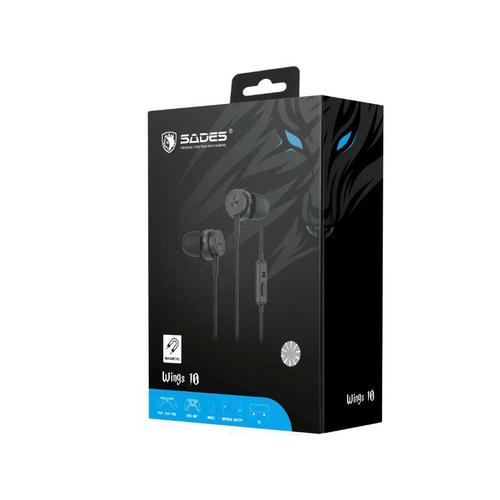 Gambar sades wings 10 earphone gaming - Hitam dari TECHNO VISION MART Jakarta Pusat Tokopedia
