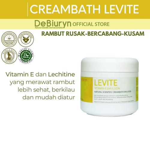 Foto Produk DeBiuryn LEVITE Clinical Scientific Hair Creambath 350gr-Rambut Kering dari Debiuryn Dermacosmetics