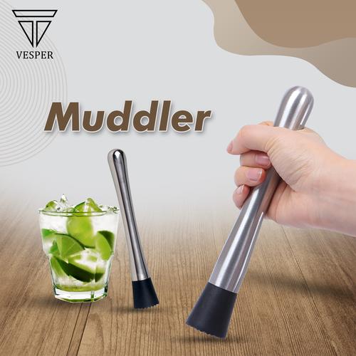 Foto Produk muddler bar cocktail / penumbuk tumbukan buah mojito / penghancur es dari vesper