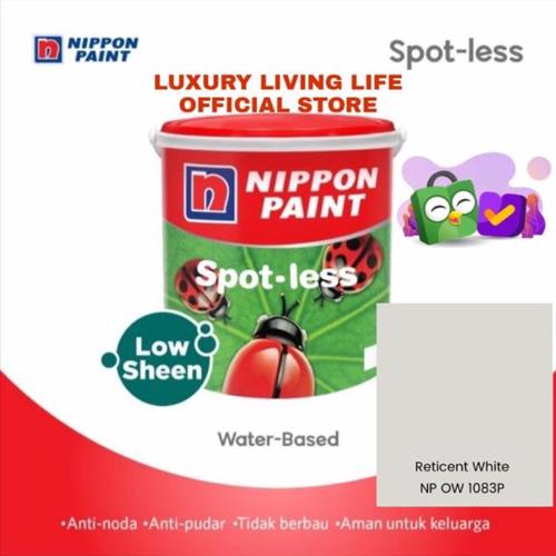 Jual Cat Tembok Spotless Nippon Paint Reticent White 2,5L Galon Easy