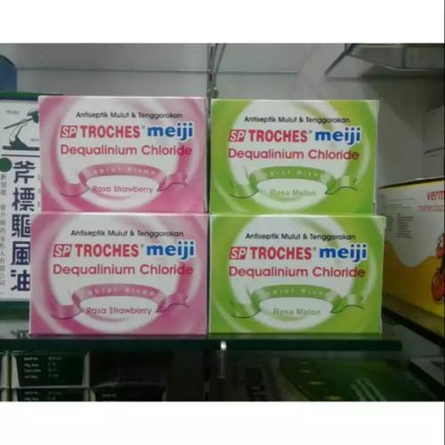 Foto Produk SP-Troches Meiji Melon / Strawberry - Untuk Radang, Sakit Tenggorokan dari Plaza Medika