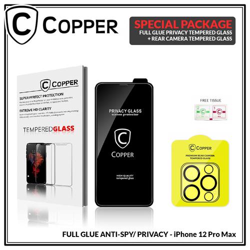 Foto Produk iPhone 12 Pro Max - Bundling Tempered Glass PRIVACY SPY + TG Kamera dari Copper Indonesia