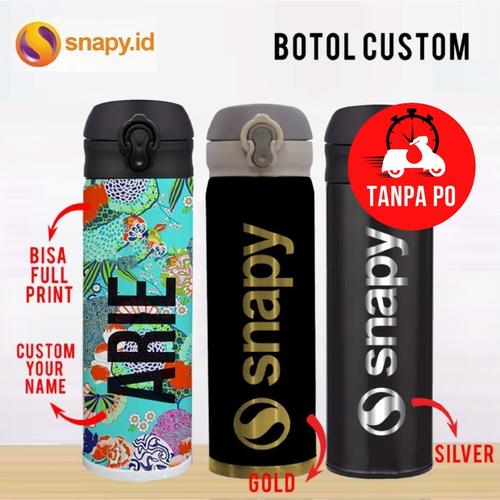 Foto Produk CUSTOM TUMBLER TERMOS NIAGARA MURAH SOVENIR/PROMOSI GRAFIR - Hitam, EMAS dari snapy