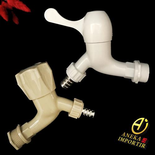 Foto Produk KERAN KRAN AIR TAMAN PVC / KRAN PLASTIK PVC /KRAN PLASTIK MURAH - Putih, TMMH-115 dari Aneka Importir