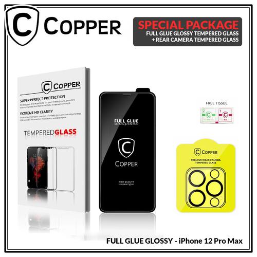 Foto Produk iPhone 12 Pro Max - Bundling Tempered Glass GLOSSY + TG Kamera dari Copper Indonesia