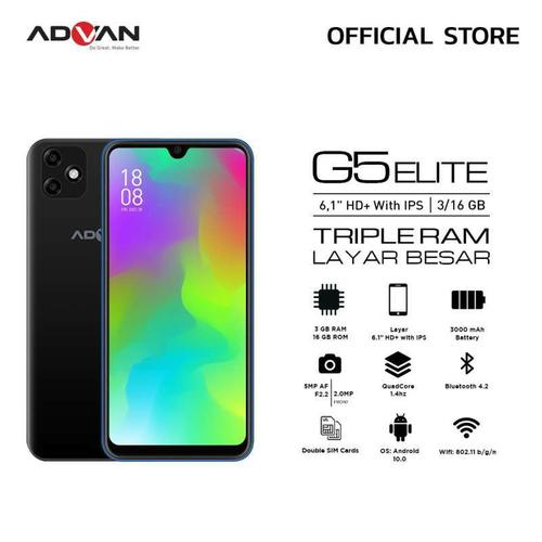Jual Advan G5 Elite 3 16gb Android 10 Garansi Resmi Kota Semarang Sms Shop Online Tokopedia