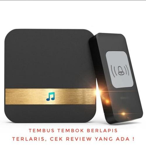 Foto Produk KERUI M523 Wireless Door Bell Set Bel Pintu Rumah Nirkabel Tanpa Kabel - Hightech Hitam dari 7711