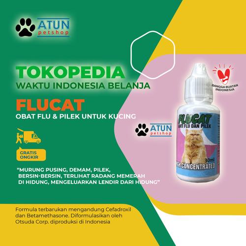 Foto Produk Flucat Obat Flu Demam Dan Pilek Untuk Kucing Kesayangan dari Atun Petshop