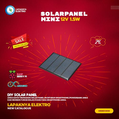 Jual Modul Solar Cell/Solar Panel Surya Mini 12V 1.5W Star ...