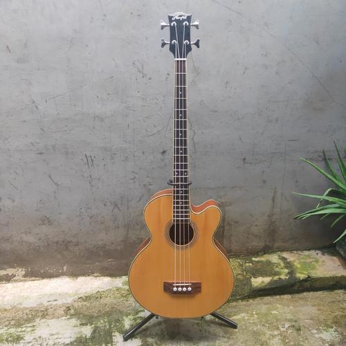 Foto Produk Bass Akustik Elektrik Marfill 4 string ORIGINAL natural glossy dari AMTECH Music Store