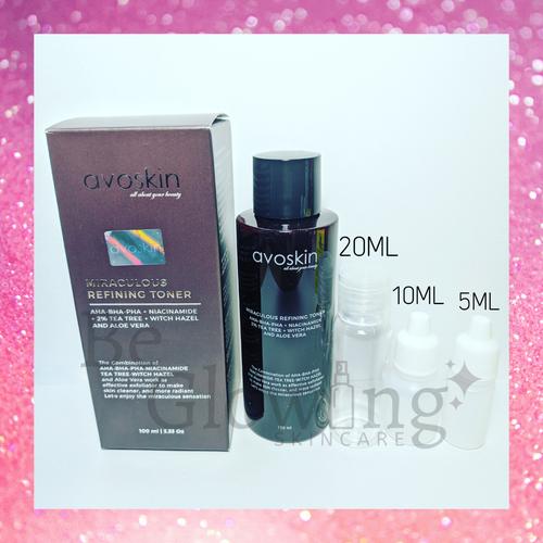 Gambar Share in Jar Avoskin Miraculous Refining Toner 5ml 10ml 20ml - 5 ML dari BeGlowing Kota Depok Tokopedia
