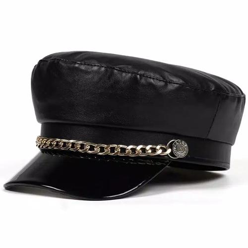 Jual Topi Baret Kulit Fashion Korean 