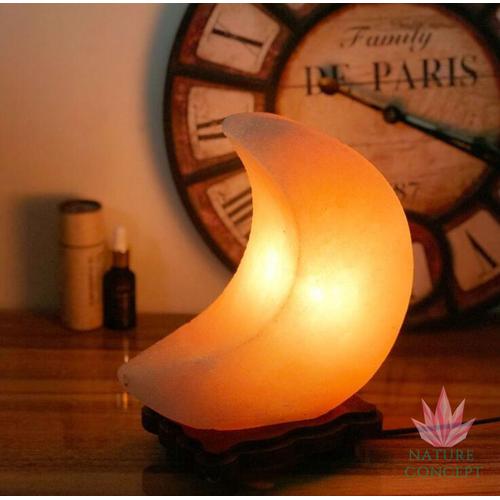 Foto Produk Himalayan Salt Lamp Lampu Kristal Garam Himalaya MOON Shape dari Nature Concept