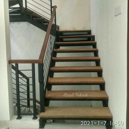 Jual Railing Tangga Tangga Besi Handle Kayu Tangga Besi Minimalis ...