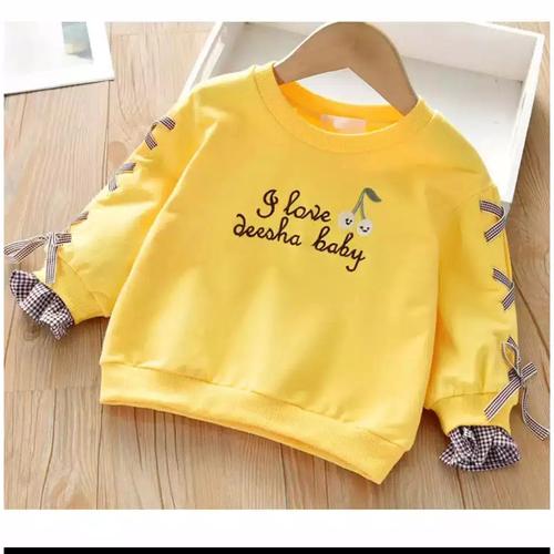 Foto Produk Baju anak/sweater anak perempuan DEESHA BABY Real pict - Kuning, S dari Syafa_ shop