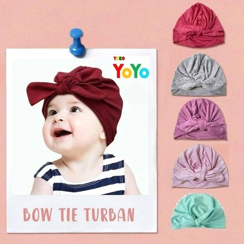 Gambar Turban Bayi / Pita Bayi pompom lucu / Bando Bandana Bayi korea - Abu-abu dari Toko-Yoyo Jakarta Barat Tokopedia