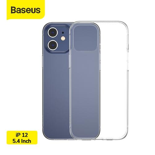 Foto Produk BASEUS SIMPLE CASE CLEAR TPU PHONE COVER CASING IPHONE 12 - transparant, ip12 mini 5,4 dari Baseus Official Store