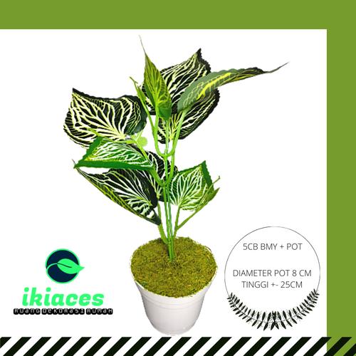 Foto Produk DAUN ARTIFICIAL DAUN HIAS DAUN PLASTIK BUNGA ARTIFICIAL dari ikiaces