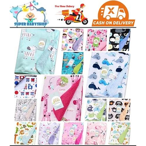 Foto Produk Terlaris! Selimut Bayi Double Fleece Tanpa Topi 2 - Random Girl DF2 dari Super Light Babyshop