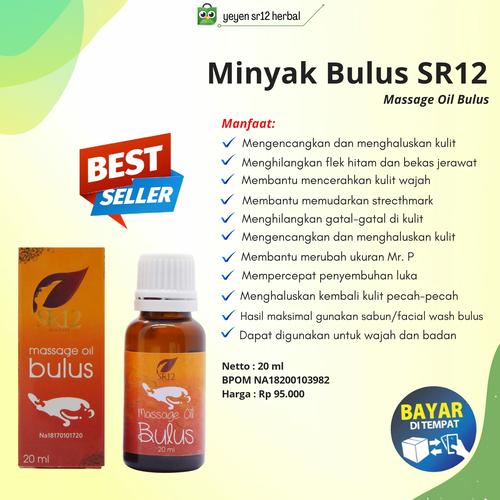 Gambar MINYAK BULUS SR12 / MINYAK BULUS ORIGINAL / BULUS BPOM / MENGENCANGKAN dari yeyen sr12 herbal Kota Tangerang Tokopedia