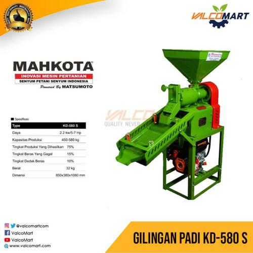 Foto Produk Mesin Gilingan Padi Mahkota KD 580S Dengan Mesin dari Valco