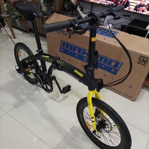 Foto Produk sepeda lipat folding bike maximo piegare cyclo 3.0 tx7 alloy alumunium - Biru dari sepeda viral