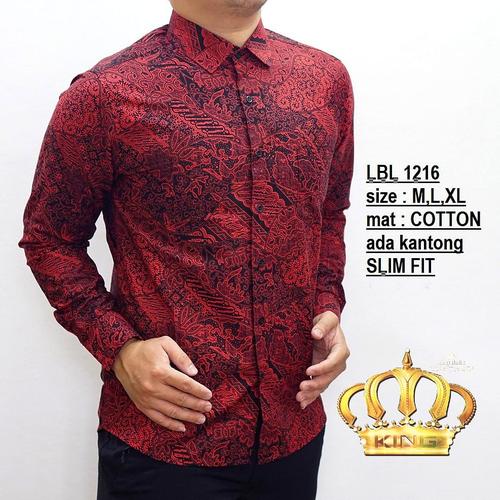 Foto Produk KEMEJA PRIA BATIK SLIM FIT MODERN LENGAN PANJANG LB 131 dari KingBatikCollection
