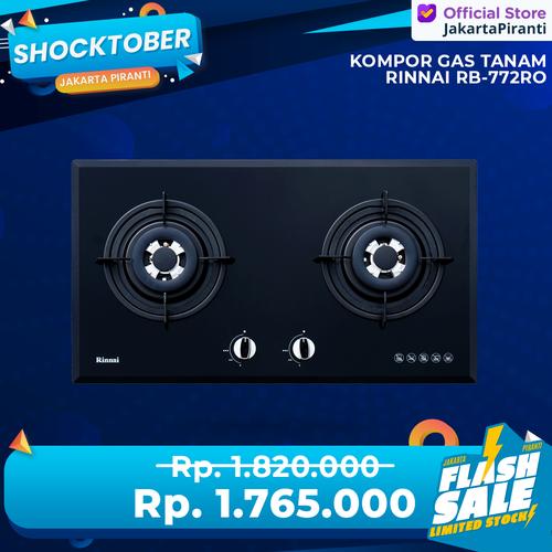 Foto Produk Built-in Gas Hob Kompor Gas Tanam 2 Tungku Rinnai RB-772 RO (G) - Tanpa Bubble dari Jakarta Piranti