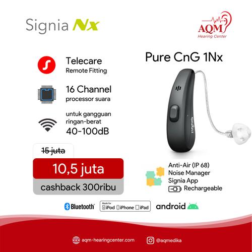 Gambar Alat Bantu Dengar Siemens Signia Pure Charge&Go 1Nx RIC Rechargeable dari AQM Serpong BSD Tangerang Kab. Tangerang Tokopedia