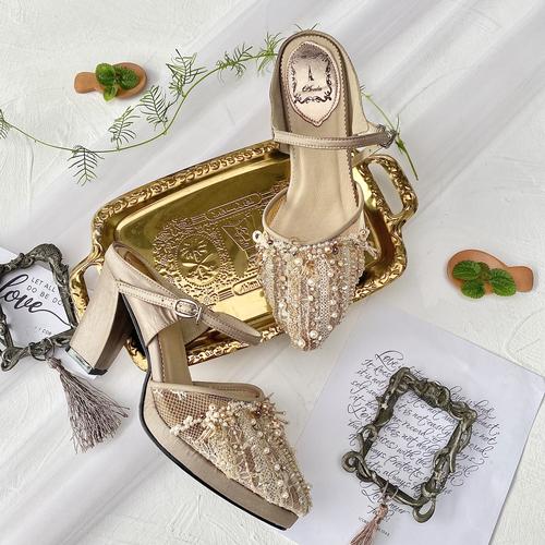 Jual Mocha Nude Selop Sandal Sepatu 