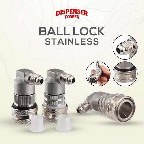 Jual stainless steel ball lock connector / tong konektor gas cair