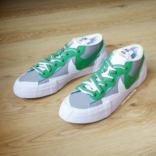 nike blazer low sacai classic green