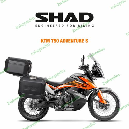Jual Top box + sidebox + bracket Shad 