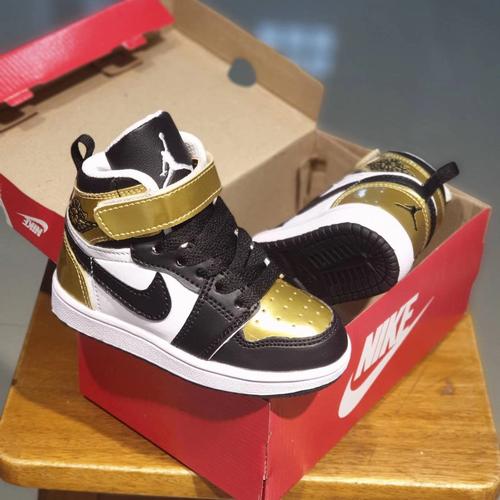 Jual new nike air jordan 1 kids gold size 20-35 - black gold, 35 - Jakarta  Selatan - azizahshopp21 | Tokopedia