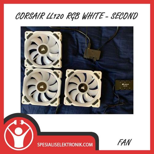 Gambar Corsair LL120 RGB White - Second dari spesialis elektronik Jakarta Selatan Tokopedia