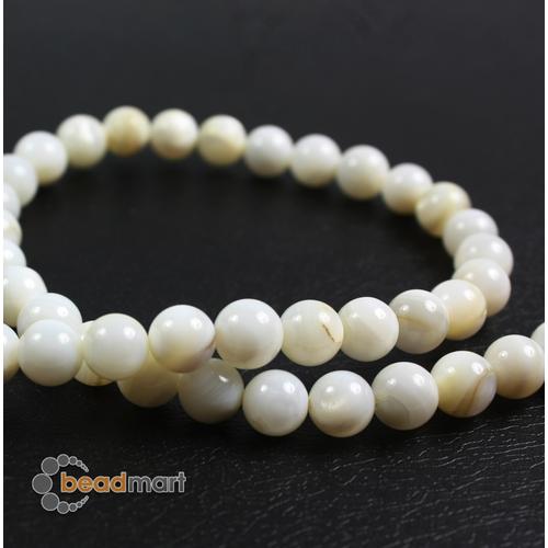 Gambar Manik Kerang, Round, Natural White, 1 Renteng, Bahan Aksesoris - 3,5mm dari Beadmart Kab. Gianyar Tokopedia