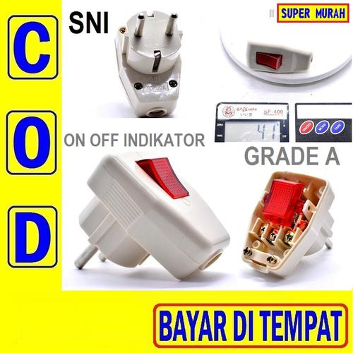 Jual Steker Saklar Lampu On Off Besar Sni Colokan Listrik Ke Stop ...