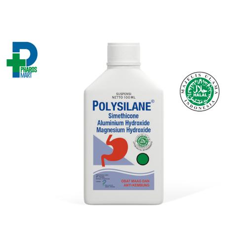 Gambar Polysilane Tablet 1 Box/ Suspensi 100ml dan 180ml - Obat Maag& Kembung - 100ml dari Pharos Official Store Kab. Tangerang Tokopedia