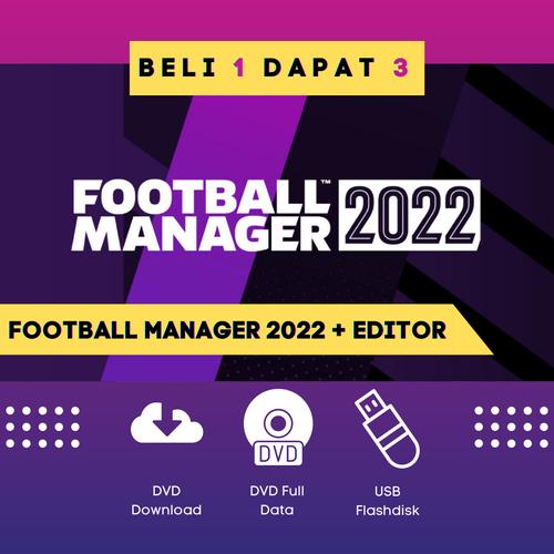 Promo Football Manager 2022 FM 22 Game PC Original Complete