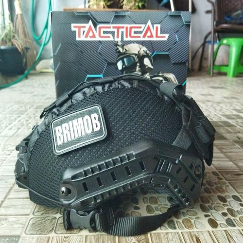 TXYFYP Tactical Helmet Mich 2001 Action Tactique Version with LVN Holder and Side Rails for Outdoor, Airsoft Paintball Toy, Black, 27.5 x 25 x 18 cm