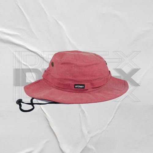 Jual STUSSY RIPSTOP BOONIE HAT RED 