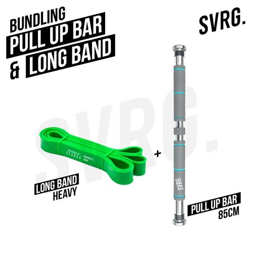 Foto Produk Pull Up Bar & Long Resistance Band Bundling | Promo Diskon 10% - 85cm & Green L dari SVARGA YOGA