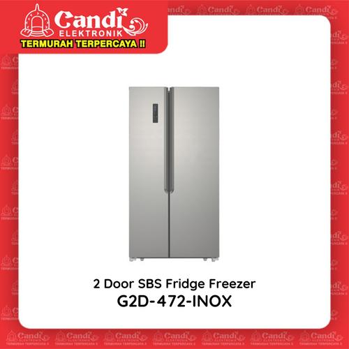 Gambar GEA KULKAS SIDE BY SIDE G2D-472-INOX / G2D-472 / G2D472 - 472 Ltr INOX dari CANDI ELEKTRONIK undefined Tokopedia