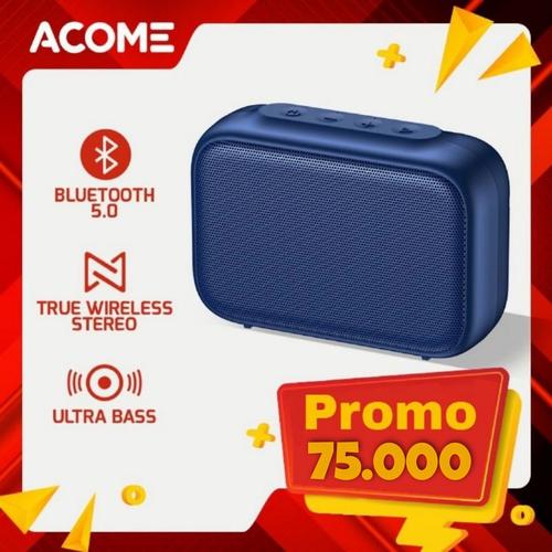 Foto Produk Acome Speaker Bluetooth 5.0 Portable Ultra Bass TWS Garansi Resmi dari Rock Shop Jkrta