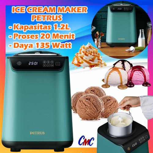 Jual Petrus Ice Cream Maker Mesin Pembuat Es Krim Gelato Yoghurt 1.2L
