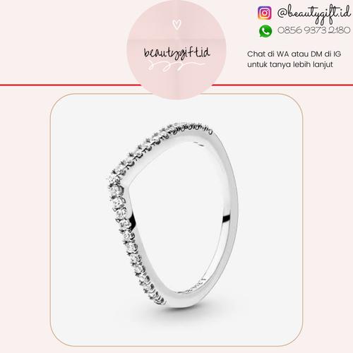 Jual Cincin Pandora Sparkling Wishbone 