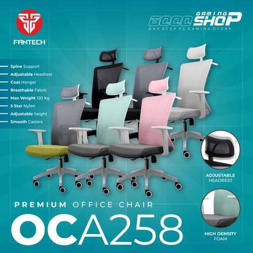 Gambar Fantech OCA258 / OC-A258 Kursi Kerja Kantor Premium Office Chair - Pink dari Goodgamingshop Jakarta Pusat Tokopedia