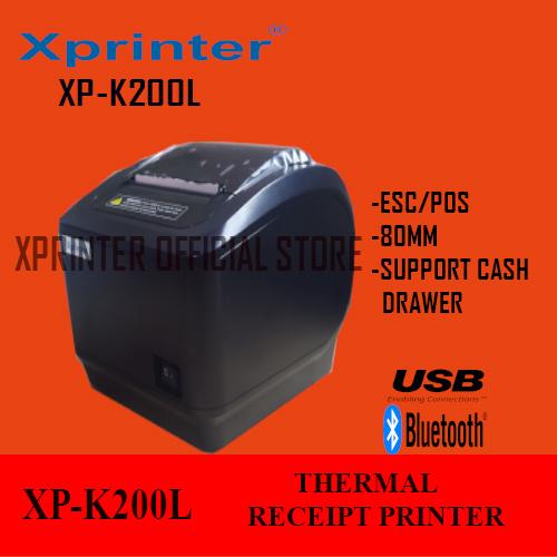 Jual THERMAL RECEIPT PRINTER XPRINTER XPK200L 80MM USB+BLUETOOTH