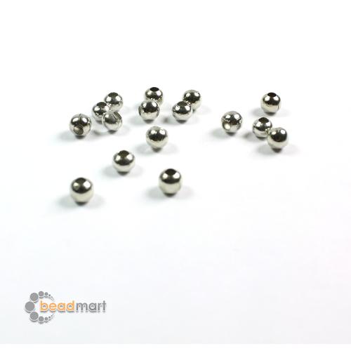 Gambar Manik Metal, Bead, Stainless Steel, 5mm, 1 Pack, Bahan Aksesoris - Rhodium Plating dari Beadmart Kab. Gianyar Tokopedia