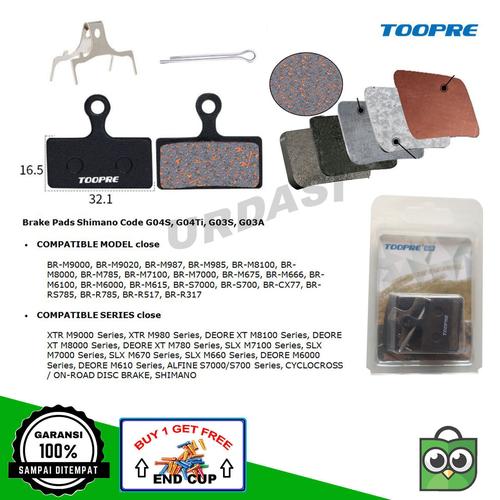 シマノ DEORE XT BR-M8120 フィン付レジンパッド(N03A) ハイドロー